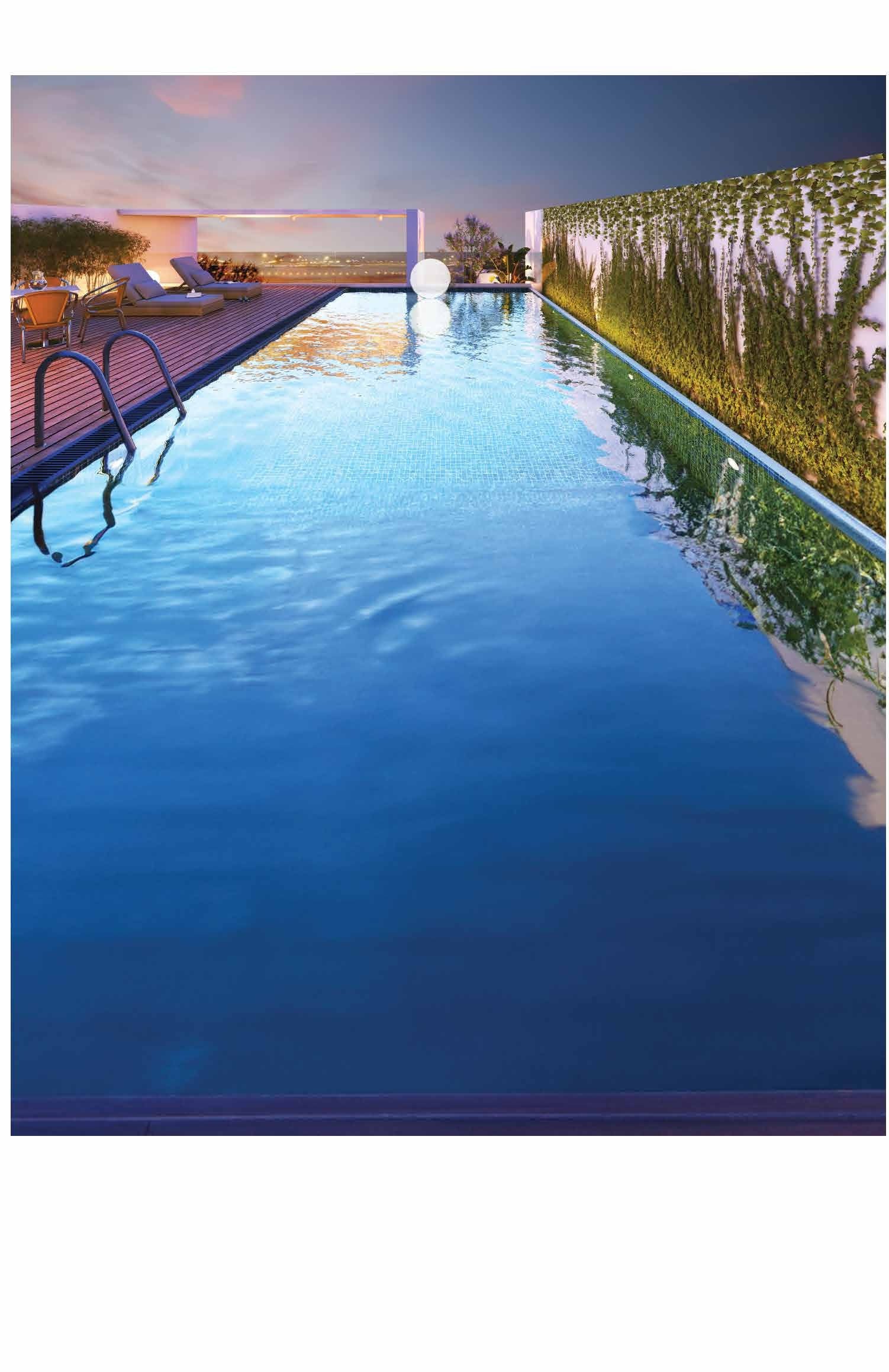 TEAM Everest rooftop swimming pool visualization